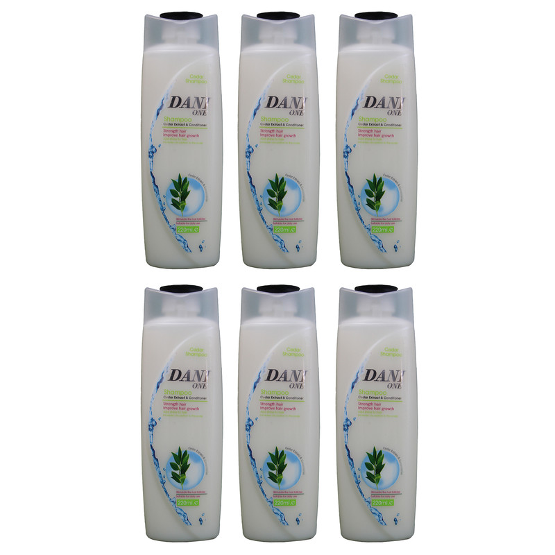  شامپو مو دنی وان مدل سدر حجم 220 میلی لیتر مجموعه 6 عددی