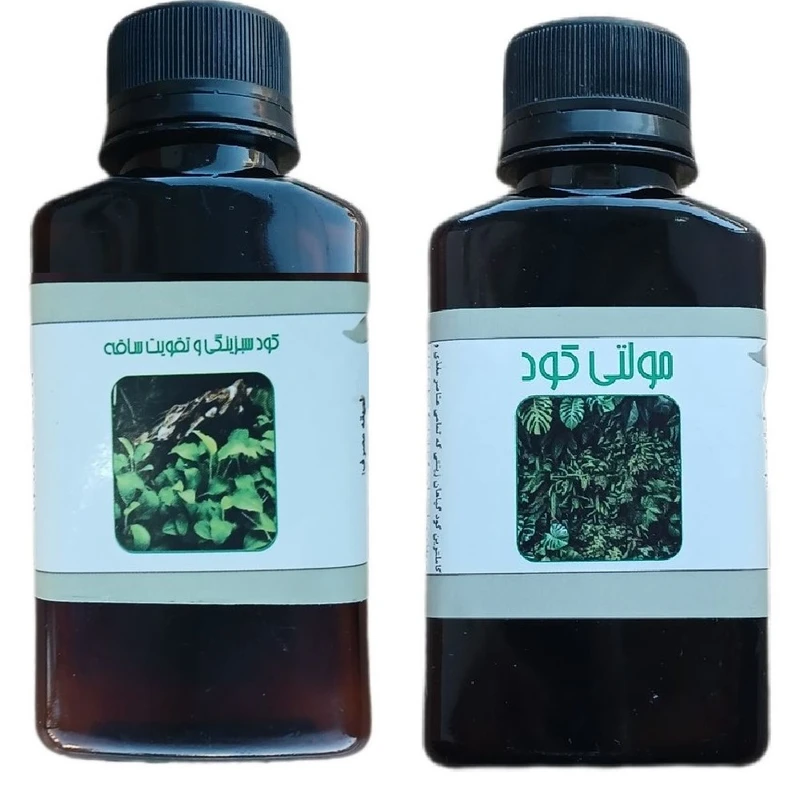 کود مایع سبزینگی و تقویت ساقه و مولتی کود مدل life drop حجم 110 میلی لیتر بسته 2 عددی