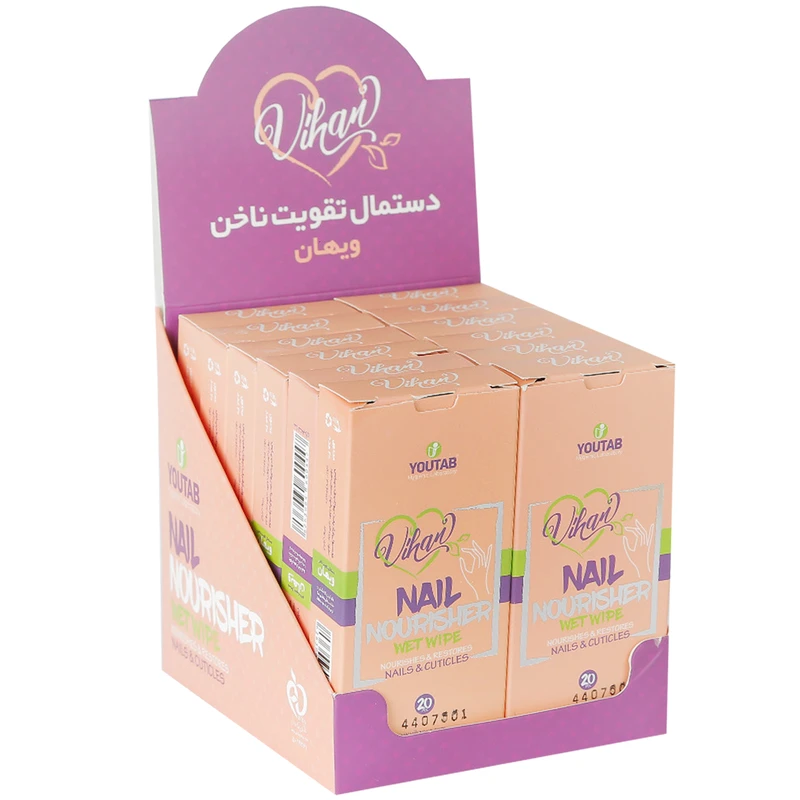 پد تقویت کننده ناخن ویهان مدل Nourisher مجموعه 12 عددی عکس شماره 1