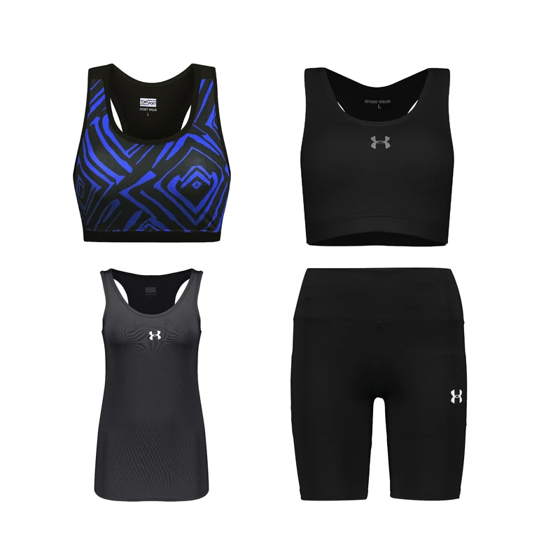 ست چهار تکه لباس ورزشی زنانه مدل 1902-1801-9101-69