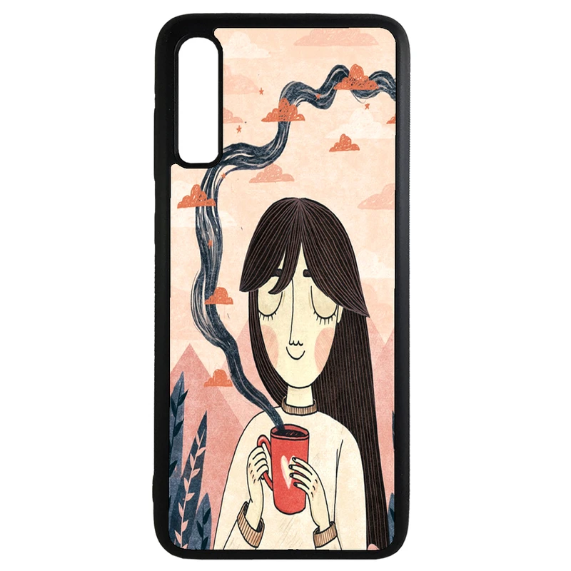 کاور طرح دختر کد 110646 مناسب برای گوشی موبایل سامسونگ galaxy a50
