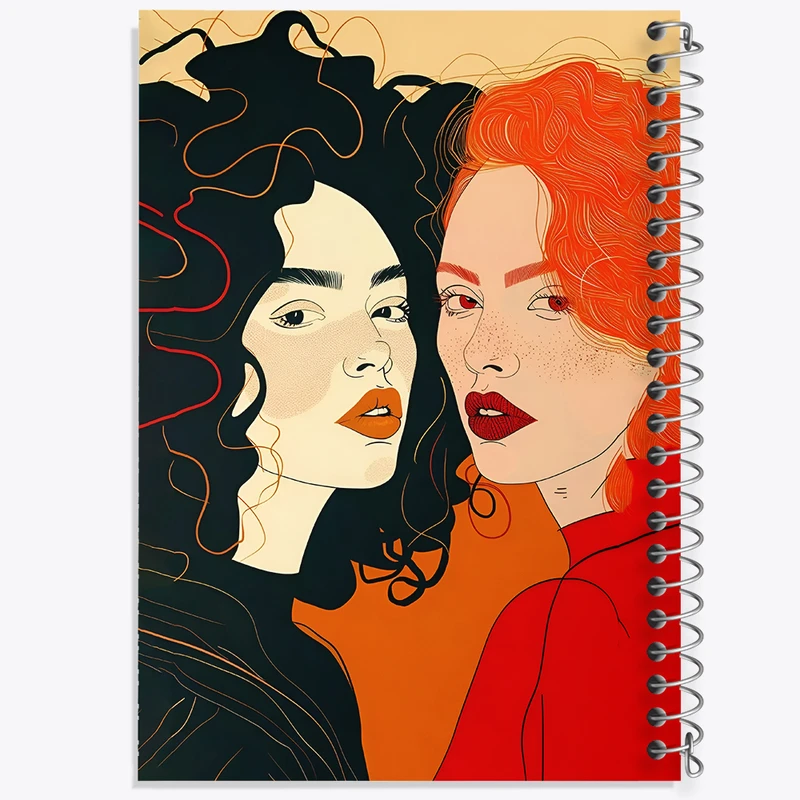 دفتر ژورنال نویسی 50 برگ خندالو مدل نقطه ای طرح دخترانه کد F7316