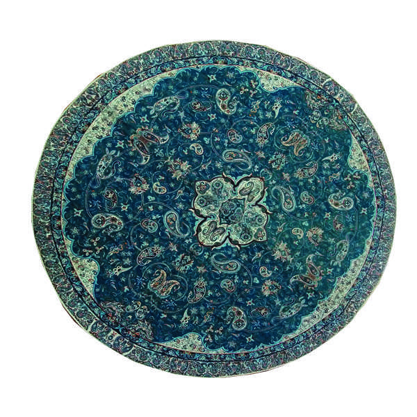 رومیزی ترمه خاتون مدل گرد کد B250