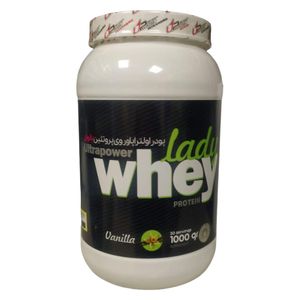 پودر اولترا پاور وی پروتئین بانوان با طعم وانیل - 1 کیلوگرم