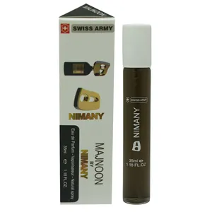 عطر جیبی مردانه سوئیس آرمی مدل مجنون نیمانی حجم 35 میلی لیتر