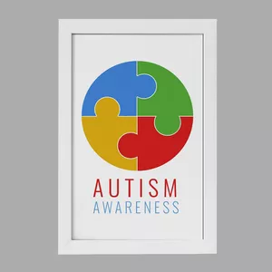 تابلو خندالو مدل اتیسم Autism کد 26728