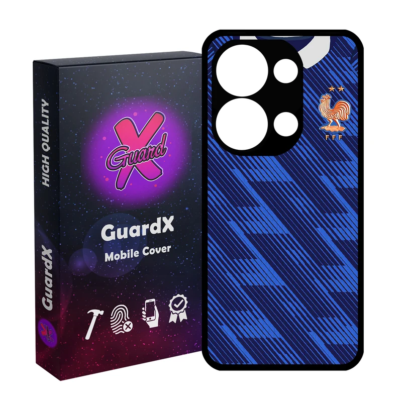 کاور گارد ایکس طرح فرانسه مدل 10995 مناسب برای گوشی موبایل شیائومی Redmi Note 13 Pro 4G / Poco M6 Pro 4G