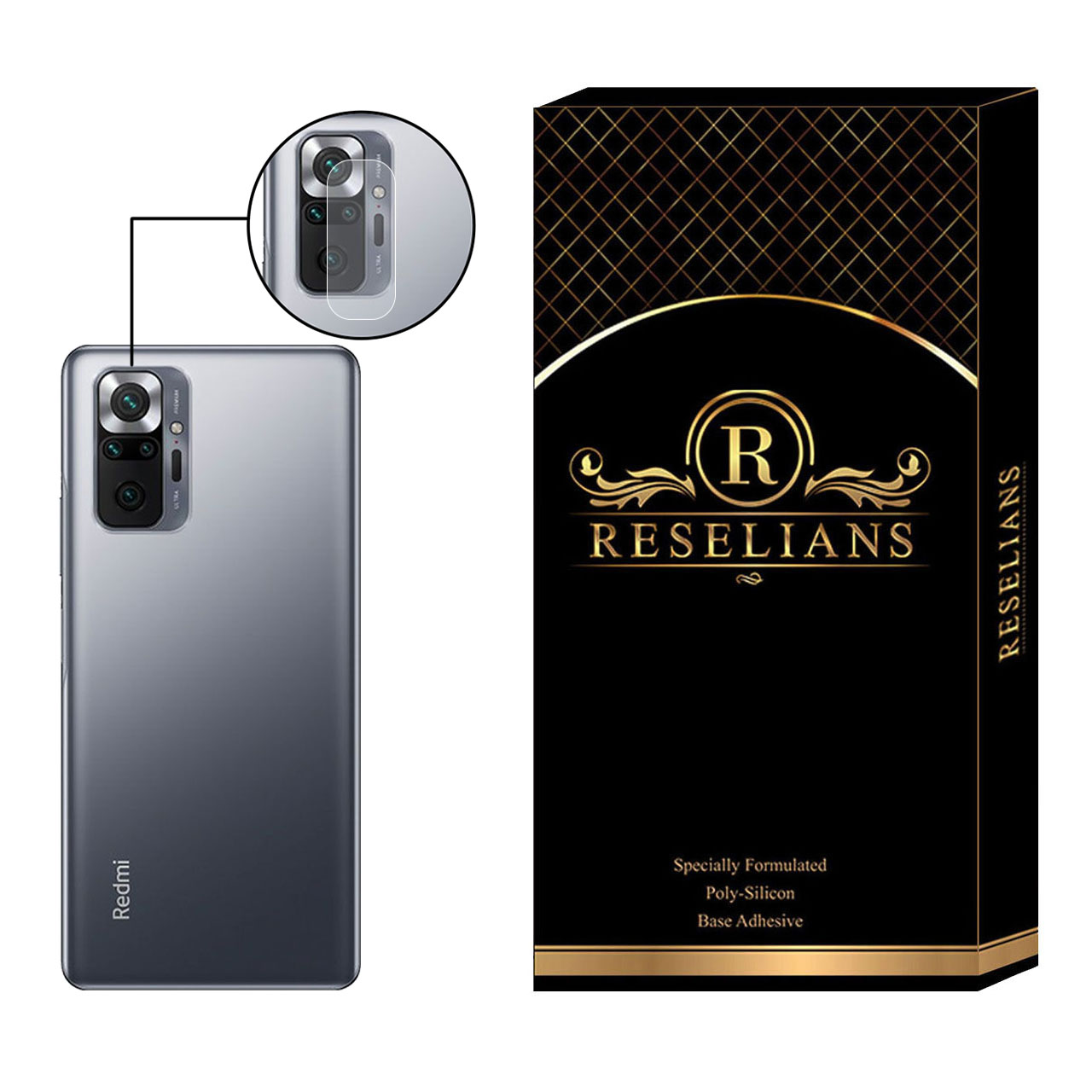 محافظ لنز دوربین رزلیانس مدل SGL-R مناسب برای گوشی موبایل شیایومی Redmi Note 10