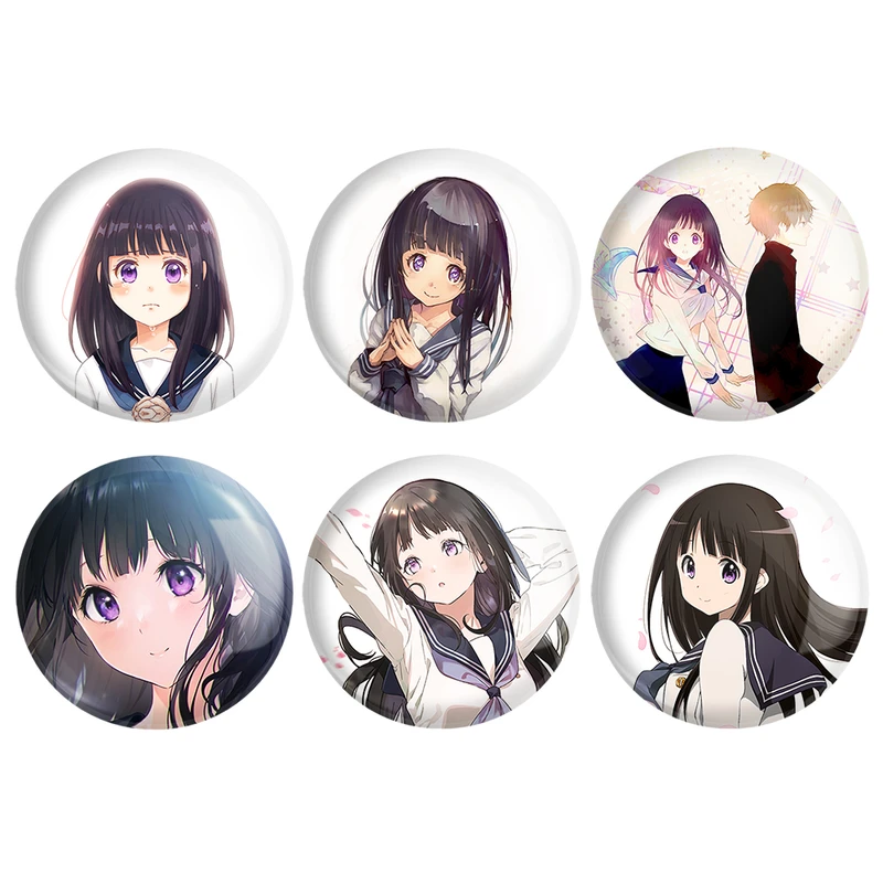 مگنت خندالو طرح انیمه هیوکا Hyouka کد 922A مجموعه 6 عددی