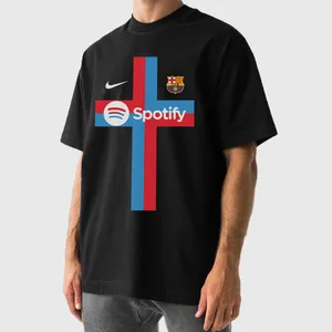 تی شرت آستین کوتاه مردانه مدل اسپرت بارسلونا کد v050