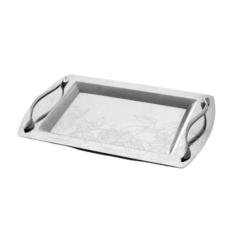 سینی دسته دار نگین مدل 50024 سایز 43*26 سانتی متر