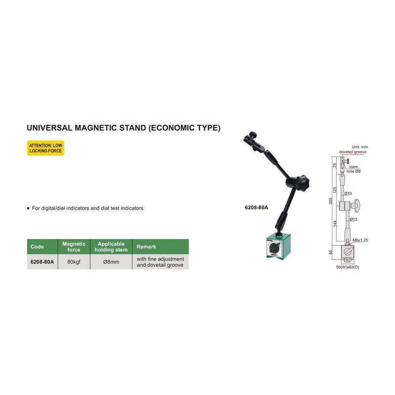 پایه مغناطیسی ساعت اندیکاتور اینسایز کد 80-6208
