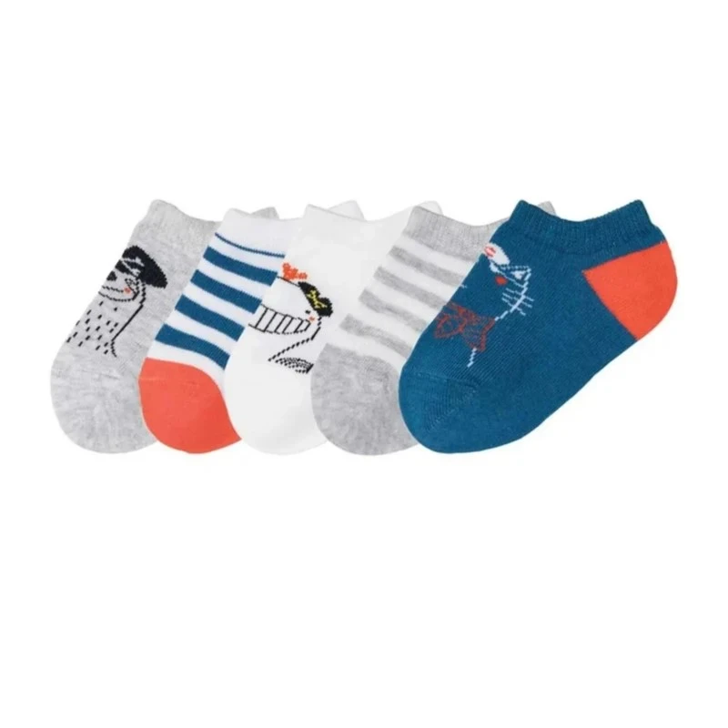  جوراب ساق کوتاه پسرانه لوپیلو مدل sh2025 مجموعه پنج عددی