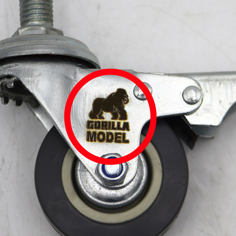 چرخ گردان ترمزدار مدل گوریلا کد YPT-LASTIKI-PICHI-50MM