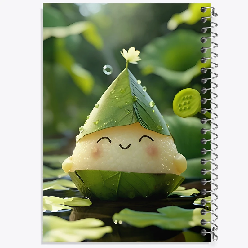 دفتر مشق 50 برگ خندالو طرح اونیگیری (Onigiri) کد F7837