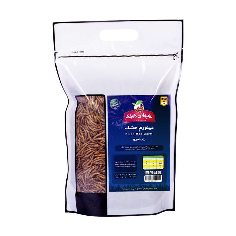 غذای خشک پرندگان هیولای کوچک مدل میلورم کد 1230 وزن 230 گرم