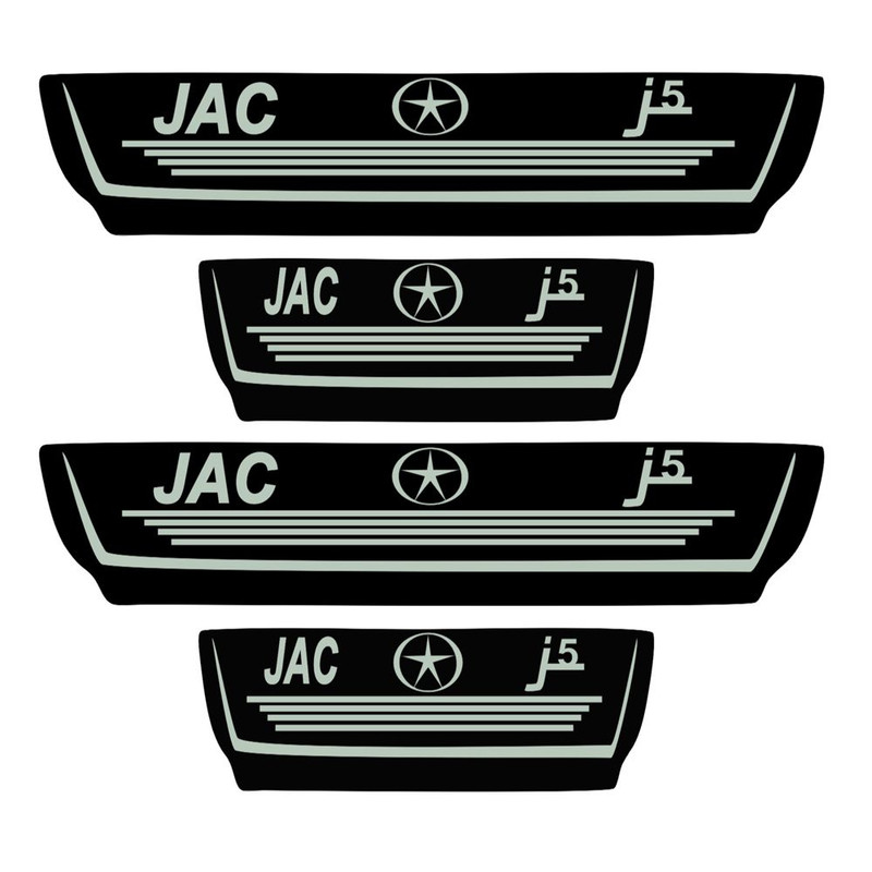برچسب بدنه خودرو اسپرت غدیر مدل CH NO YA59 A26 مناسب برای جک جی 5 بسته 4 عددی