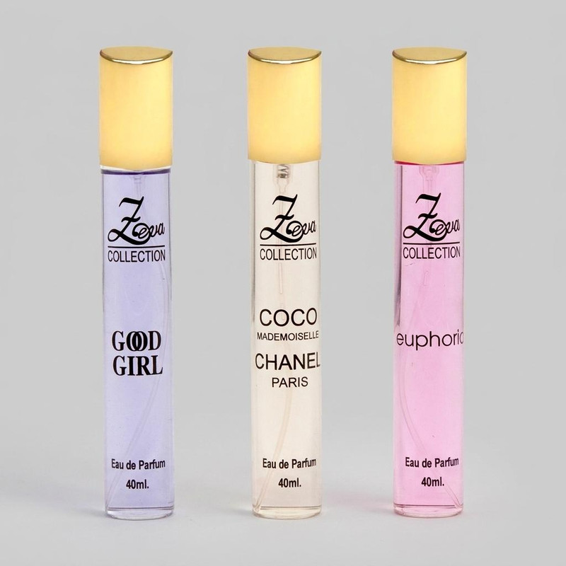 عطر جیبی زنانه زوا مدل ایفوریا گودگرل شنل کوکو با رایحه شیرین حجم 40 میلی‌لیتر مجموعه 3 عددی