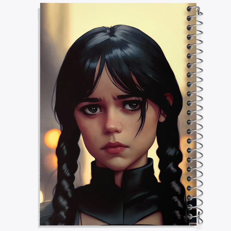 دفتر شطرنجی 50 برگ خندالو طرح ونزدی (Wednesday)  کد N4960