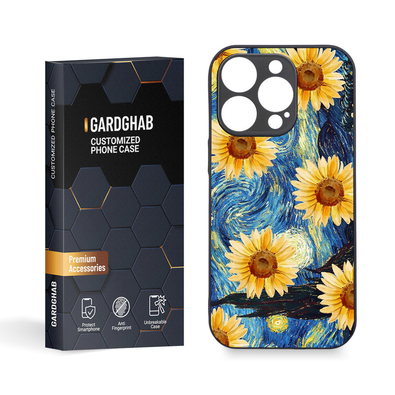 کاور گارد قاب مدل گل مناسب برای گوشی موبایل اپل iPhone 16 Pro 