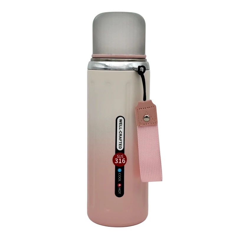 فلاسک مدل شیار دار پاستیلی گنجایش 0.8 لیتر