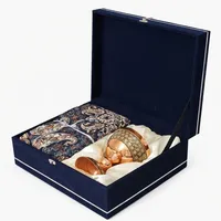 ست هدیه نگارستان نيلی مدل مس و خاتم کد 1701