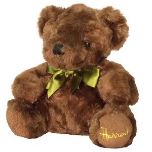 عروسک طرح خرس مدل Harrods Teddy Bear کد SZ5/364 ارتفاع 19 سانتی‌متر