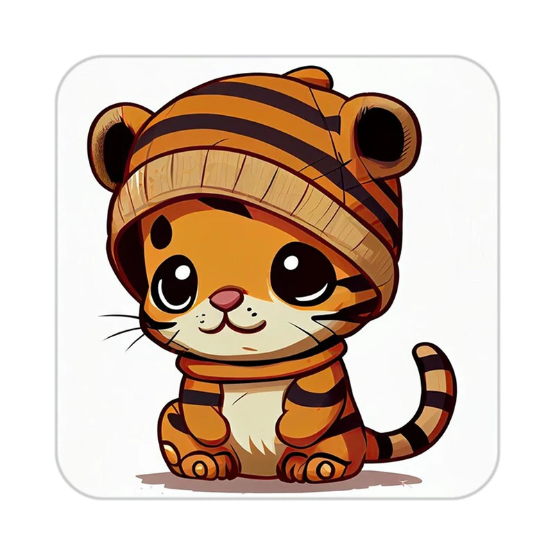 زیر لیوانی کاکتی طرح حیوانات کارتونی مدل mp28339