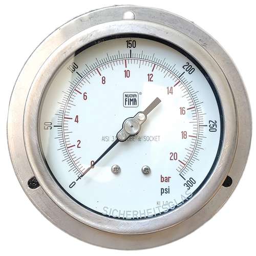 گیج فشار نووا فیما مدل 20bar-16cm-back