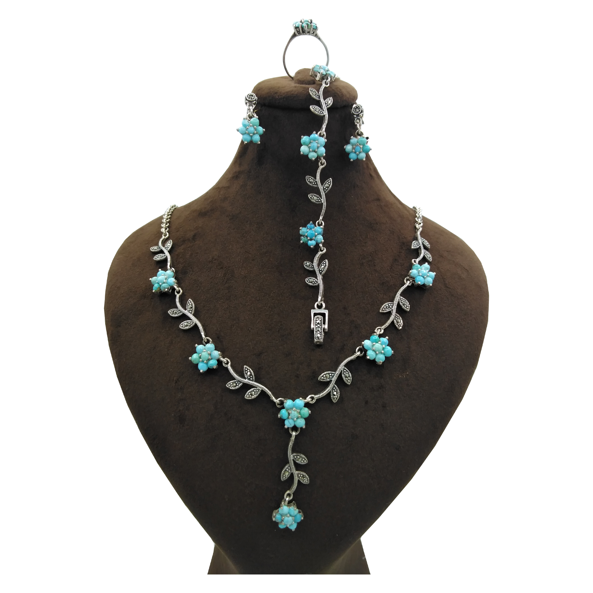 ست نقره زنانه کد 4012