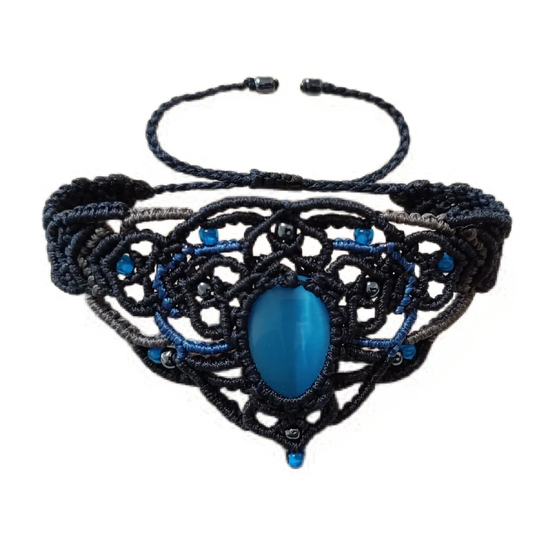 دستبند بافت مدل میکرو مکرومه