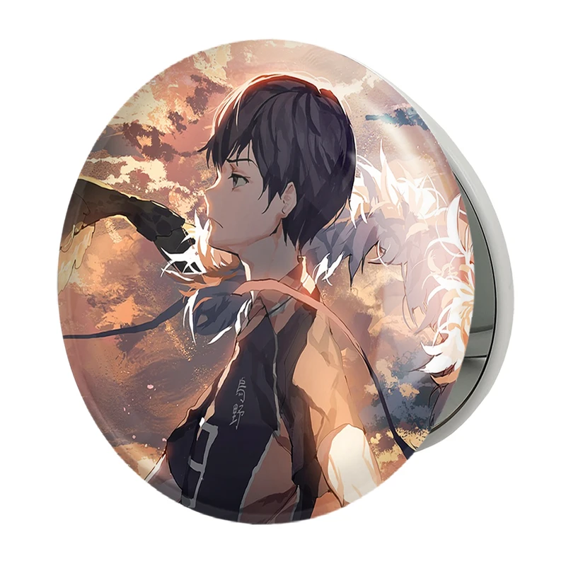 آینه جیبی خندالو طرح کاگیاما توبیو انیمه هایکیو Haikyu مدل تاشو کد 17760 