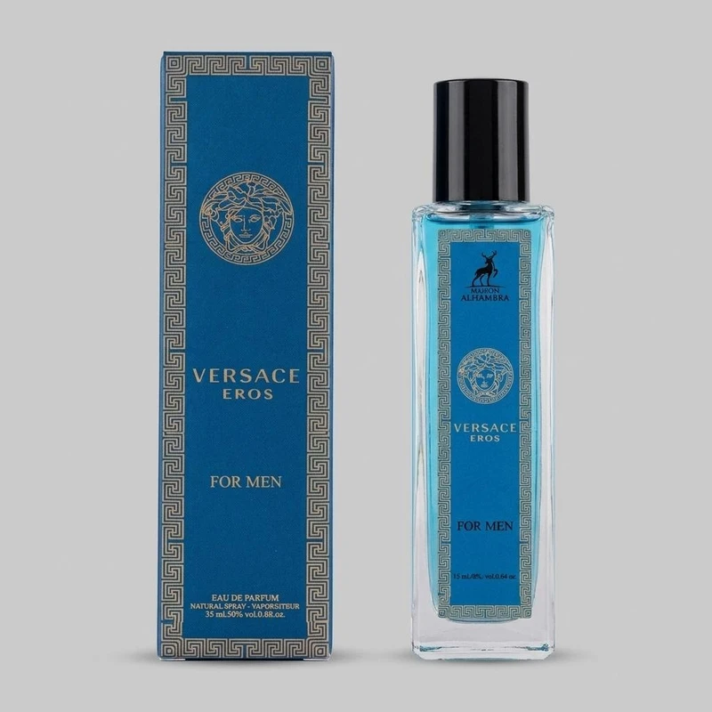 عطر جیبی الحمبرا مدل Versace Eros حجم 35 میلی لیتر