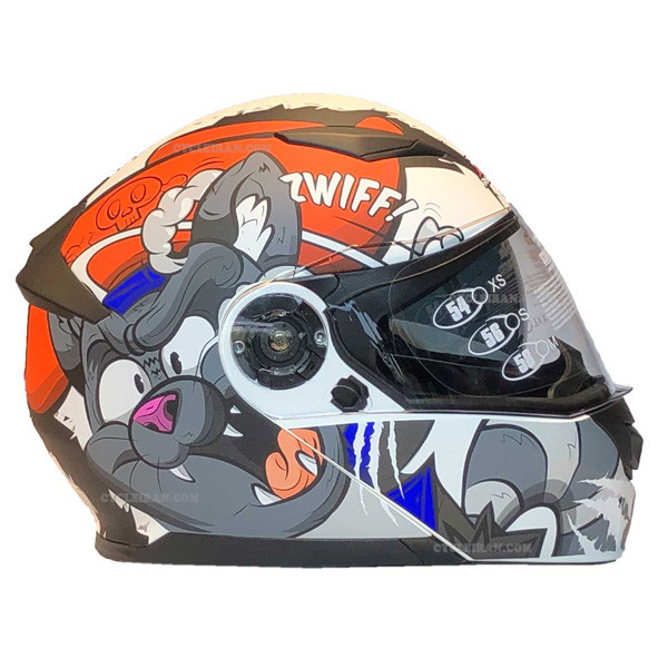 کلاه کاسکت راپیدو مدل فک متحرک عینک دار کد ZIF_02