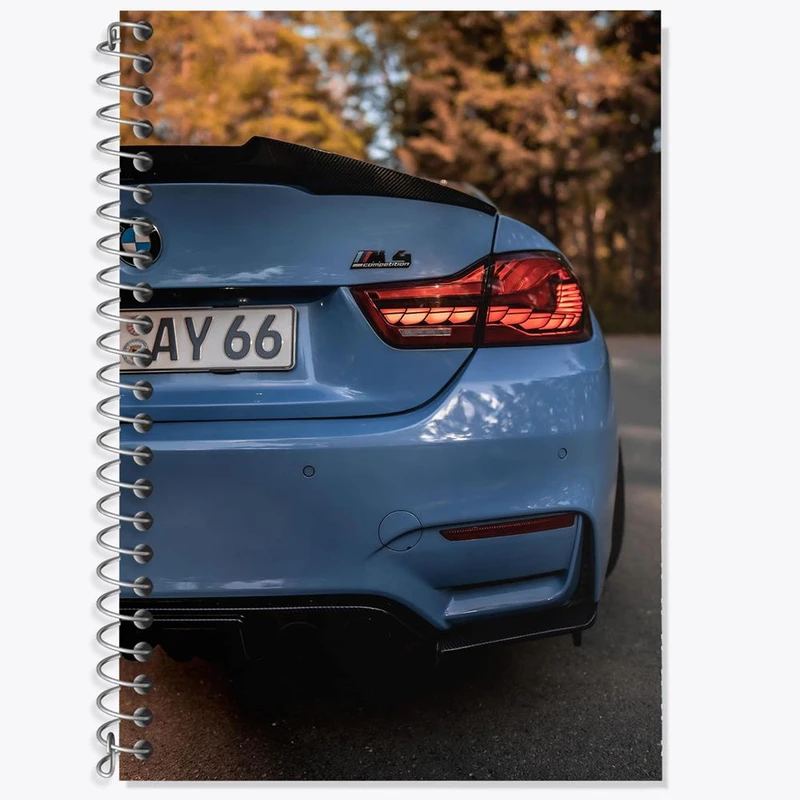 دفتر زبان 50 برگ خندالو مدل دو خط طرح ماشین اسپرت Sport Car کد 28740