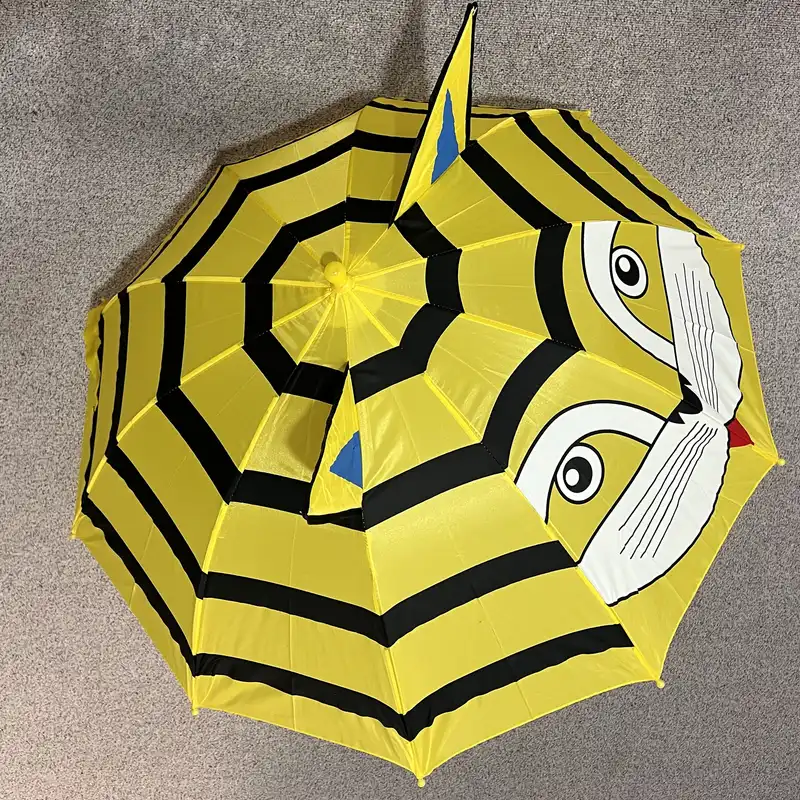 چتر بچگانه مدل سه بعدی طرح ببر راه راه کد  B YE 99