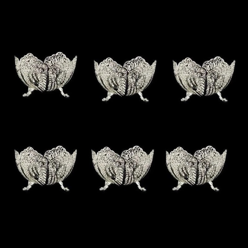  کاسه ملیله کاری کد 02 بسته 6 عددی