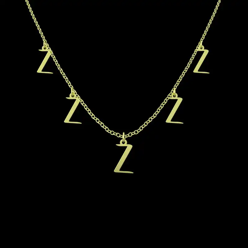 گردنبند طلا 18 عیار زنانه مدوپد مدل حرف Z کد RNA16834