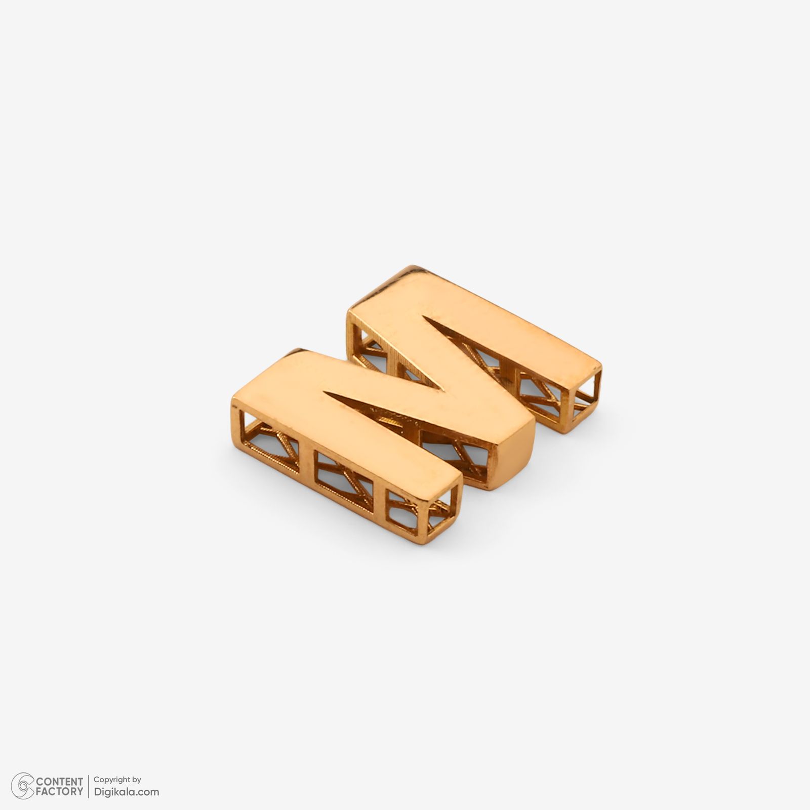 آویز گردنبند طلا 18 عیار زنانه مایا ماهک طرح حرف M کد MM2143 -  - 3