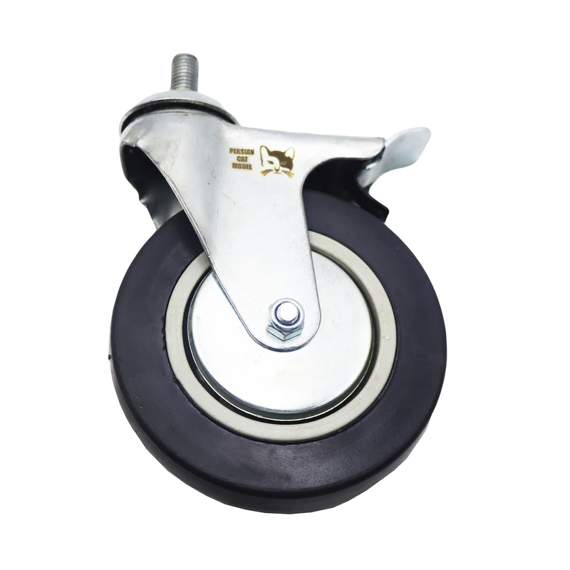 چرخ گردان پرشین کت مدل ترمزدار کد YPT-NO-PICHI-LASTIKI-120*27MM