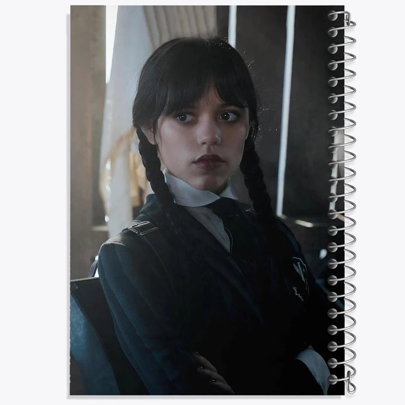 دفتر شطرنجی 50 برگ خندالو طرح سریال ونزدی Wednesday کد 25279