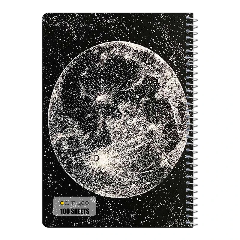 دفتر مشق 100 برگ سیمی کارنیکا طرح ماه Moon کد 90746