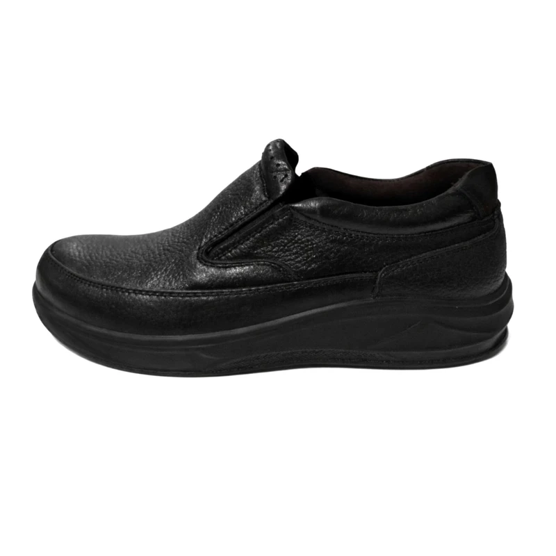 کفش روزمره مردانه مدل چرم طبیعی بدون بند