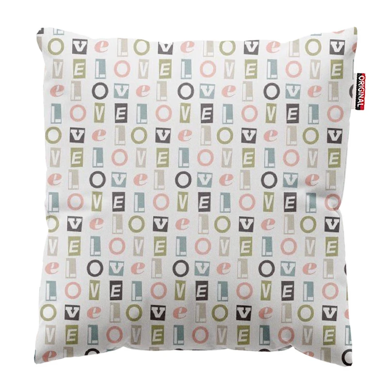 کوسن پاد آفرین طرح عشق کد 2460 سایز 30*30 سانتی متر