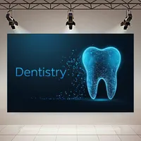 پوستر دیواری طرح دندانپزشکی مدل دندان دیجیتال کد AR304349