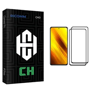 Ricomm CH glass Screen Protector For Xiaomi Poco X3 NFC Pack Of 2