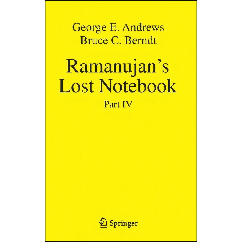 کتاب Ramanujan's Lost Notebook اثر George E. Andrews انتشارات Springer