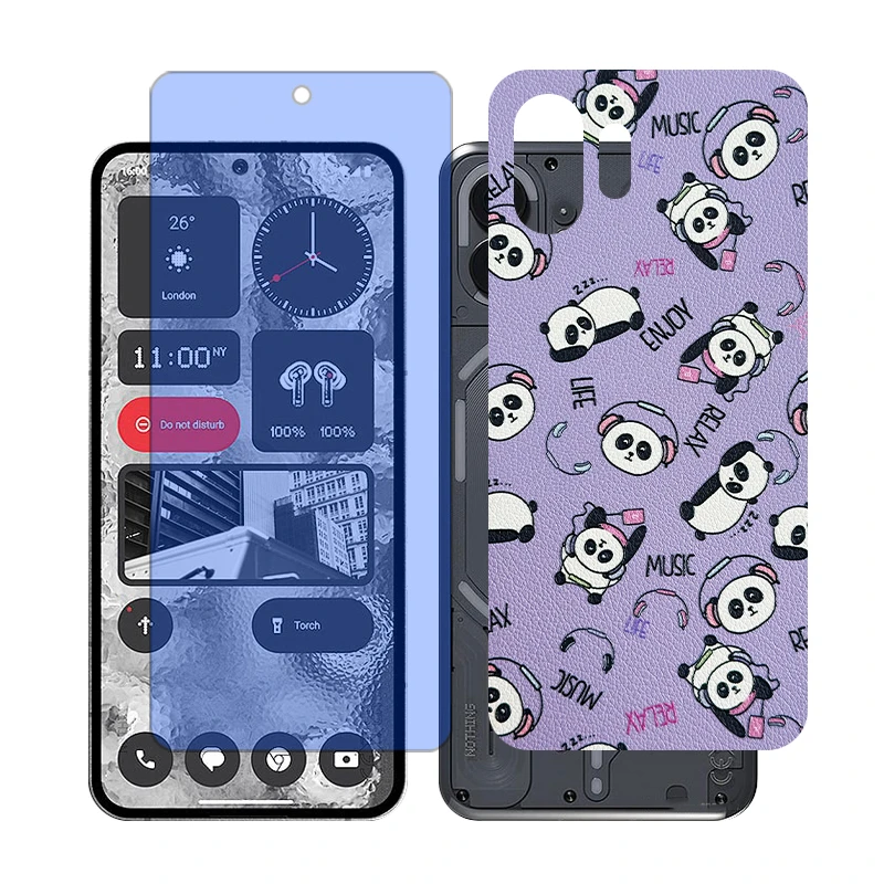 محافظ صفحه نمایش آنتی بلو گلس مدل Together مناسب برای گوشی موبایل ناتینگ 2 Phone به همراه برچسب پوششی پشت گوشی