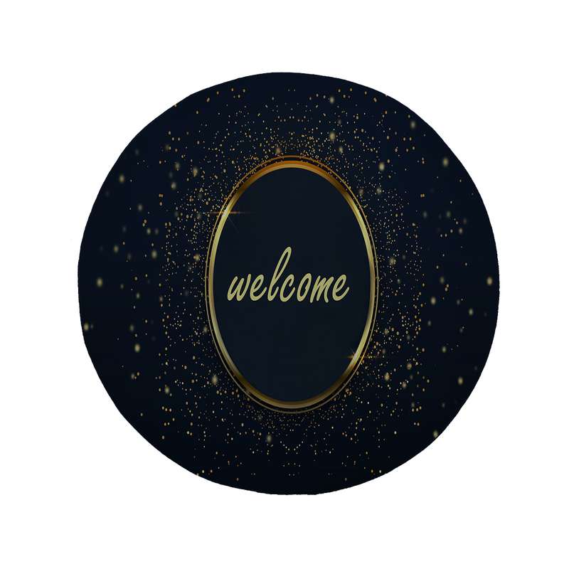 پادری مدل دایره طرح Welcome کد 8372 سایز 90 × 90 سانتی متر پادری مدل دایره طرح Welcome کد 8372 سایز 90 × 90 سانتی متر