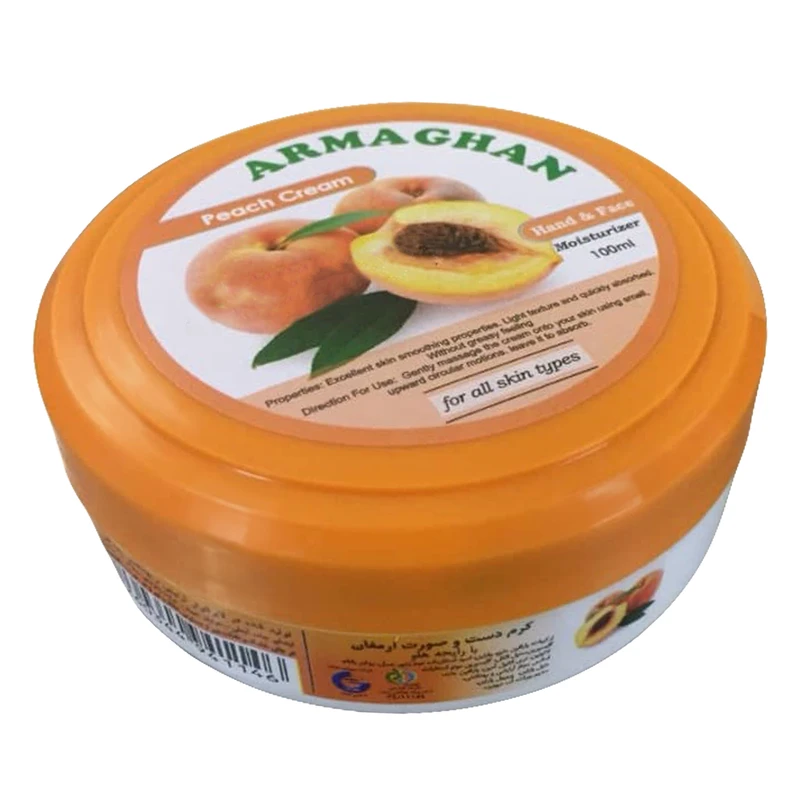کرم مرطوب کننده ارمغان مدل Peach حجم 100 میلی لیتر